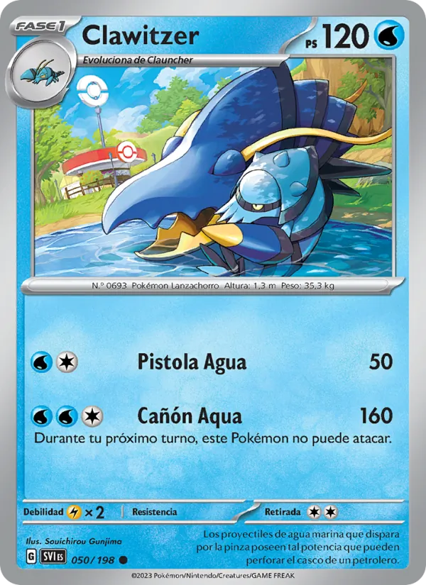 Clawitzer Escarlata y Púrpura 050/198