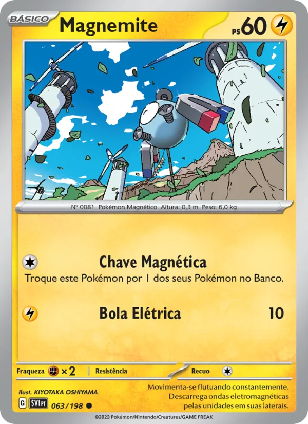 Magnemite Escarlate e Violeta 063/198