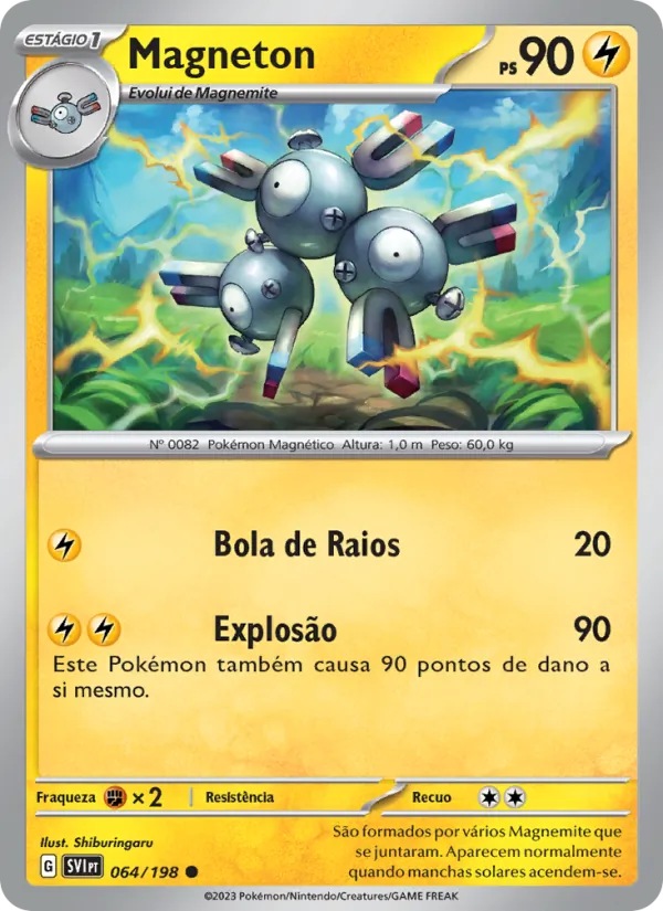 Magneton Escarlate e Violeta 064/198