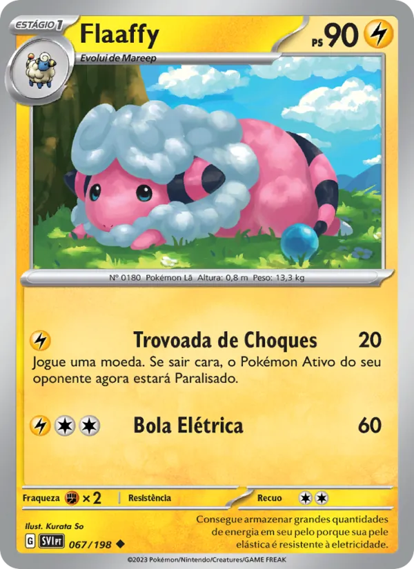 Flaaffy Escarlate e Violeta 067/198