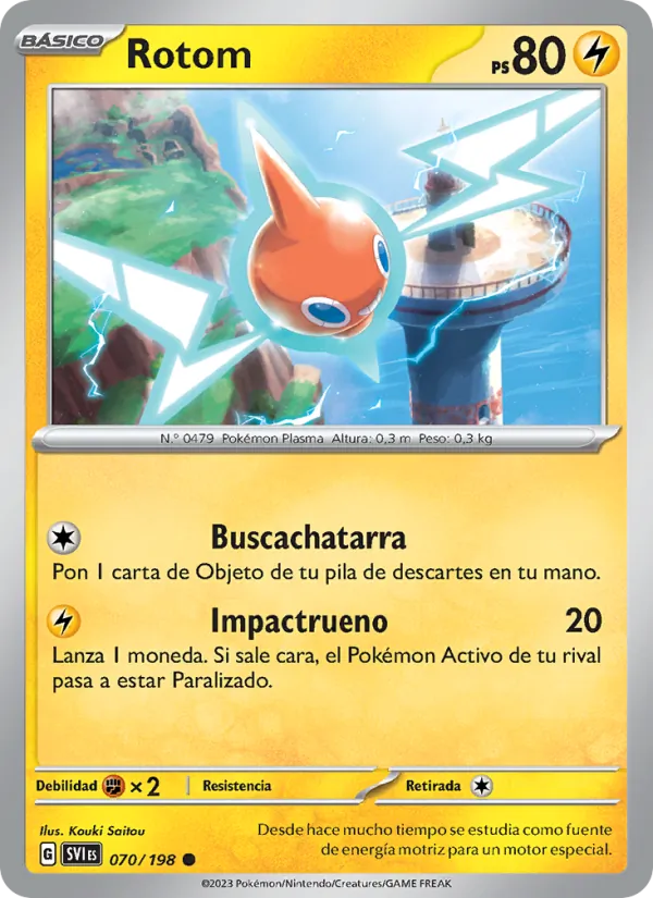Rotom Escarlata y Púrpura 070/198
