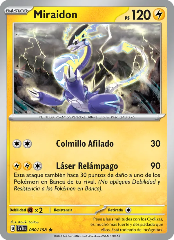 Miraidon Escarlata y Púrpura 080/198