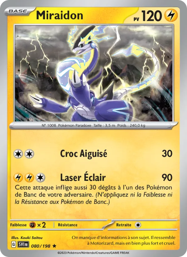 Miraidon Écarlate et Violet 080/198