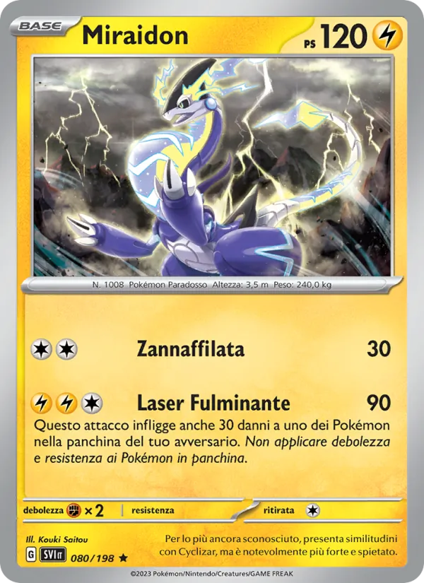 Miraidon Scarlatto e Violetto 080/198