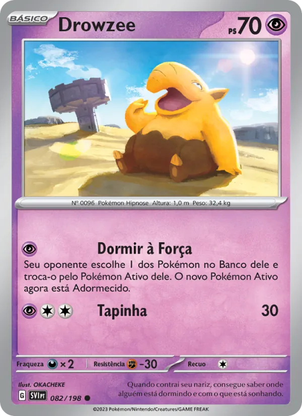 Drowzee Escarlate e Violeta 082/198