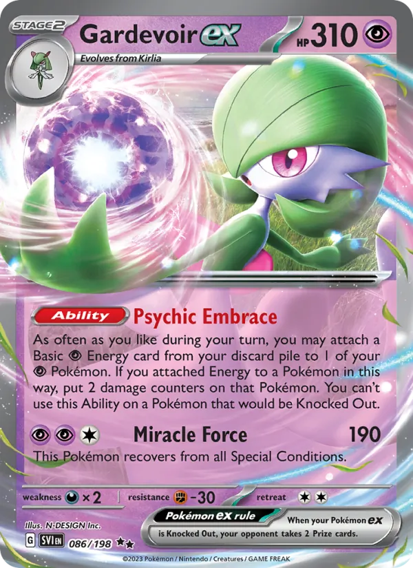 Gardevoir ex Scarlet & Violet 086/198