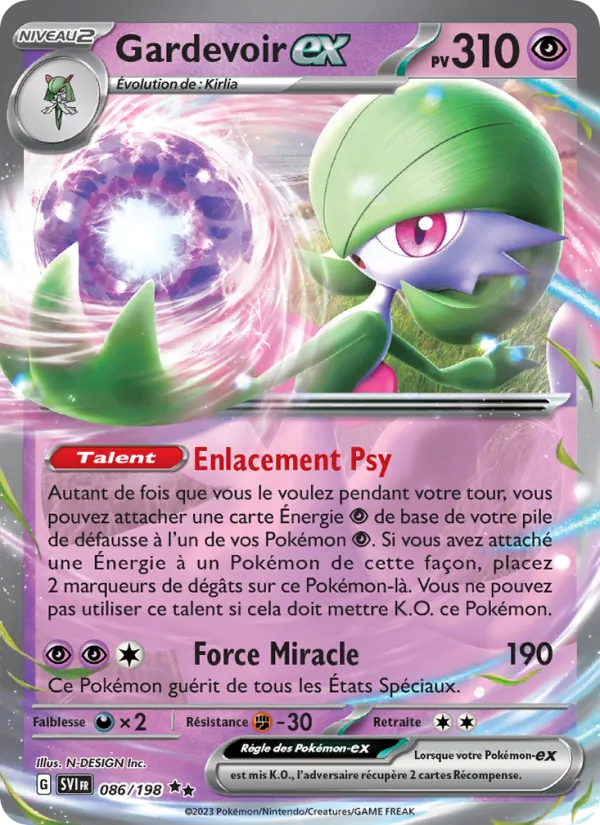 Gardevoir-ex Écarlate et Violet 086/198