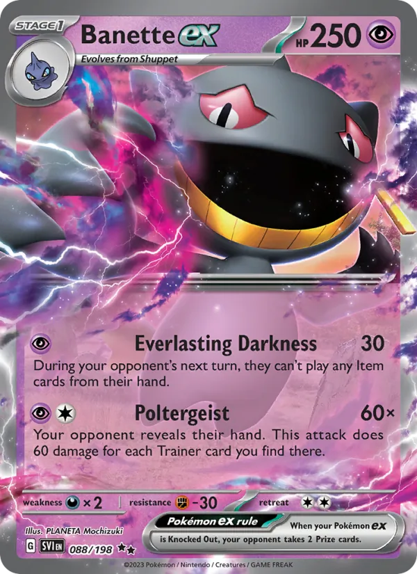 Banette ex Scarlet & Violet 088/198