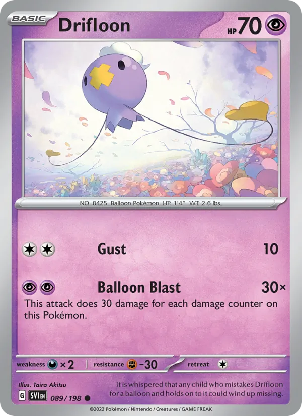 Drifloon Scarlet & Violet 089/198