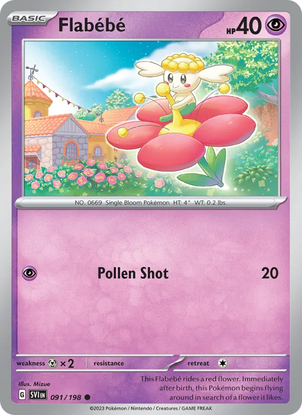 Flabébé Scarlet & Violet 091/198