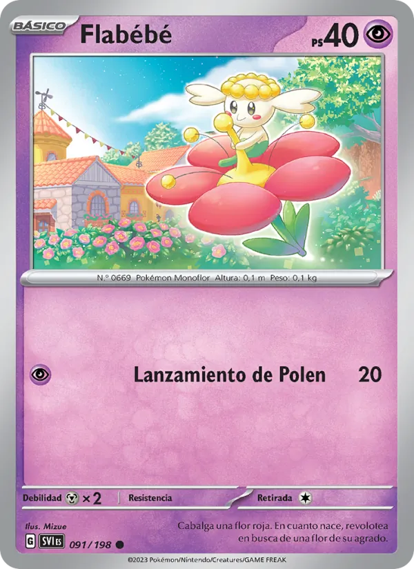 Flabébé Escarlata y Púrpura 091/198
