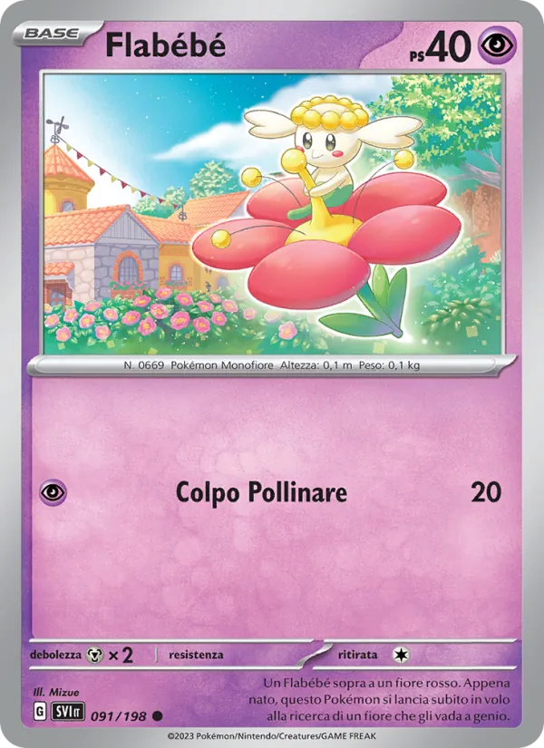Flabébé Scarlatto e Violetto 091/198