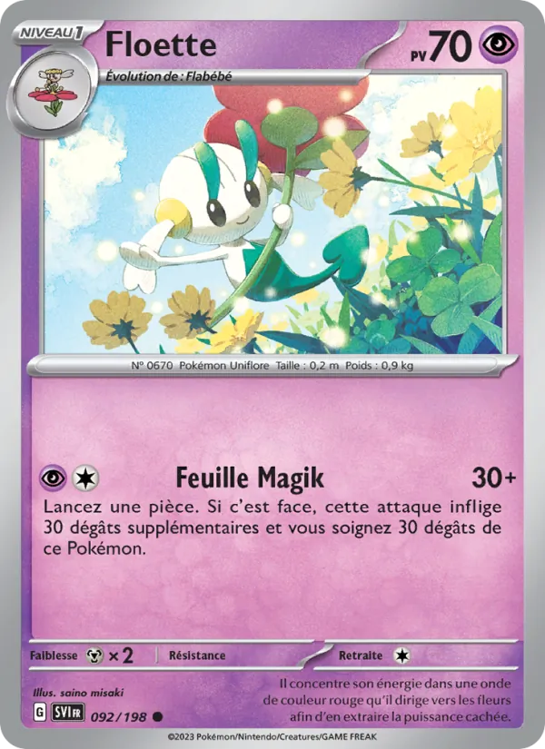 Floette Écarlate et Violet 092/198