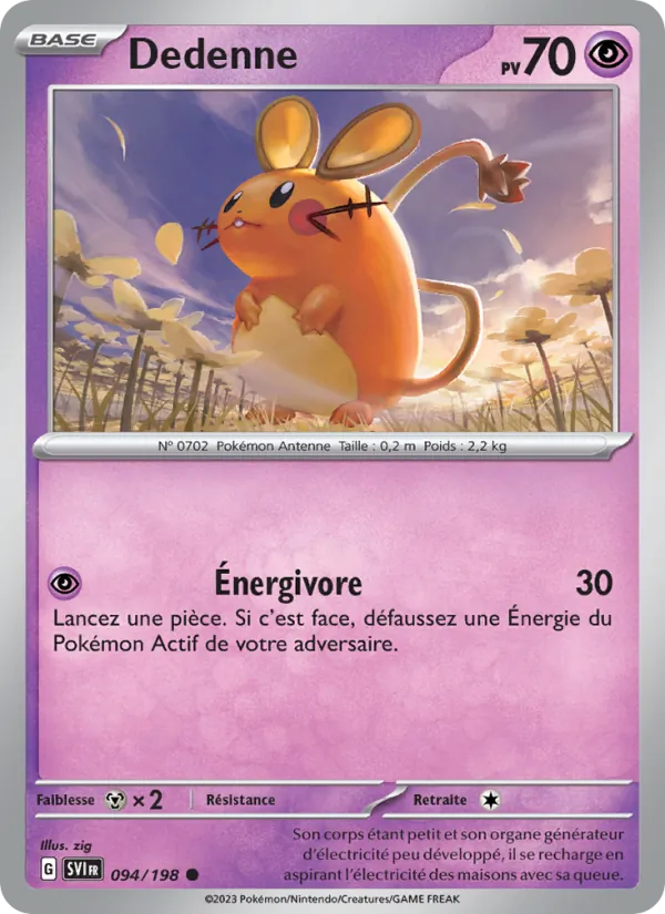 Dedenne Écarlate et Violet 094/198