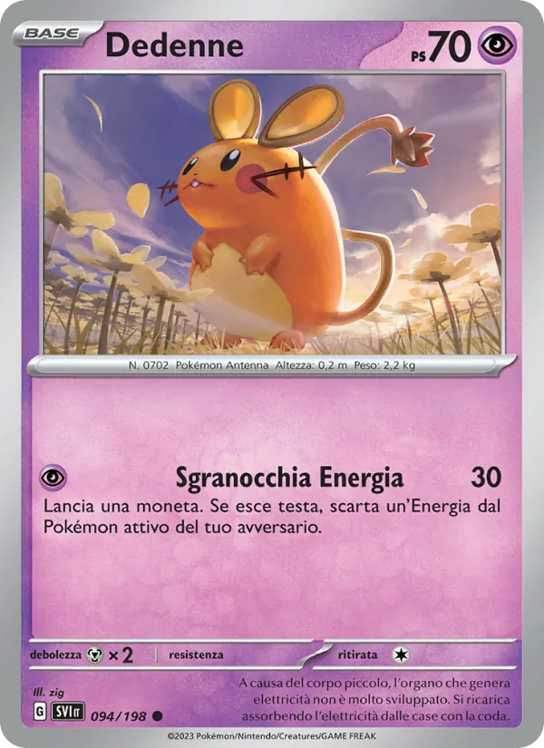 Dedenne Scarlatto e Violetto 094/198