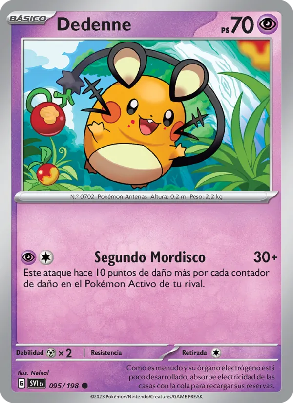 Dedenne Escarlata y Púrpura 095/198