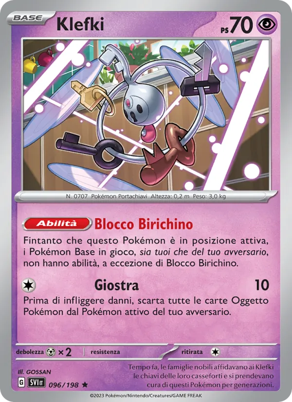 Klefki Scarlatto e Violetto 096/198