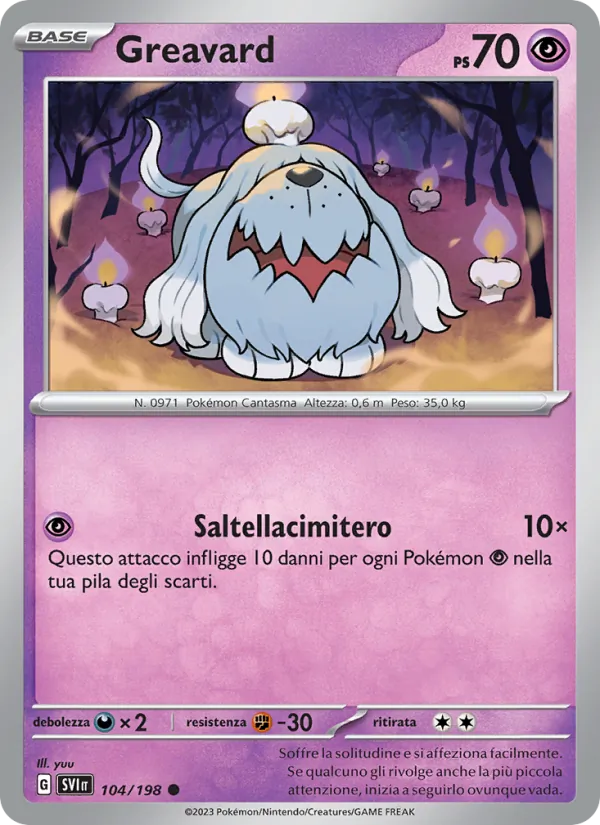 Greavard Scarlatto e Violetto 104/198