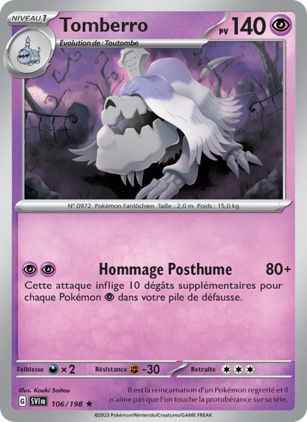 Tomberro Écarlate et Violet 106/198