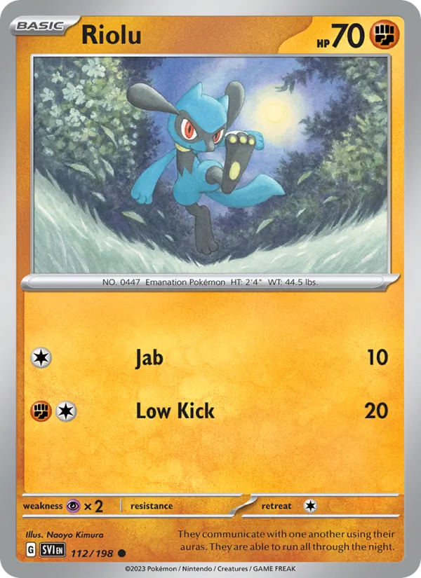 Riolu Scarlet & Violet 112/198