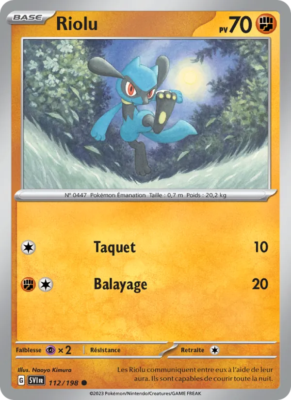 Riolu Écarlate et Violet 112/198