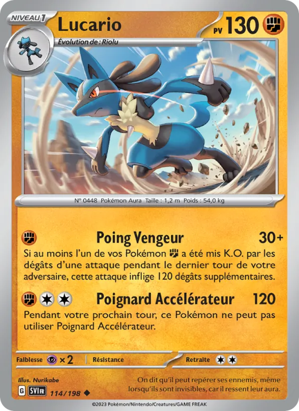 Lucario Écarlate et Violet 114/198
