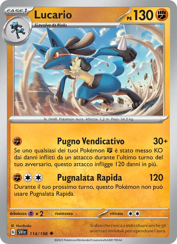 Lucario Scarlatto e Violetto 114/198