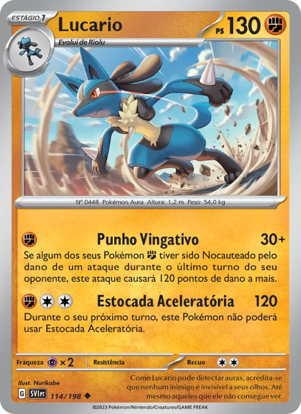 Lucario Escarlate e Violeta 114/198