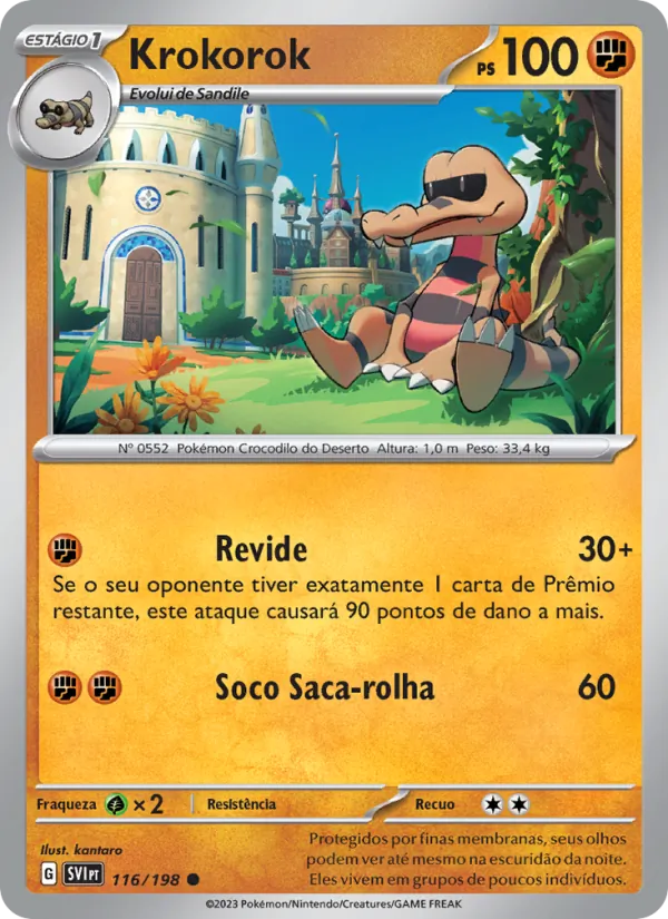 Krokorok Escarlate e Violeta 116/198
