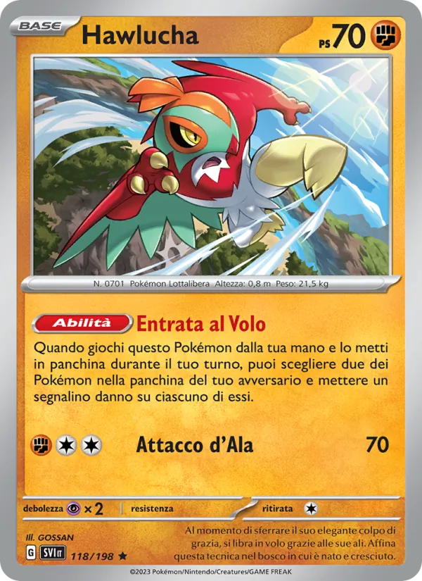 Hawlucha Scarlatto e Violetto 118/198