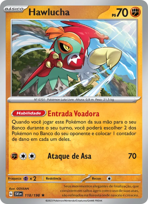 Hawlucha Escarlate e Violeta 118/198
