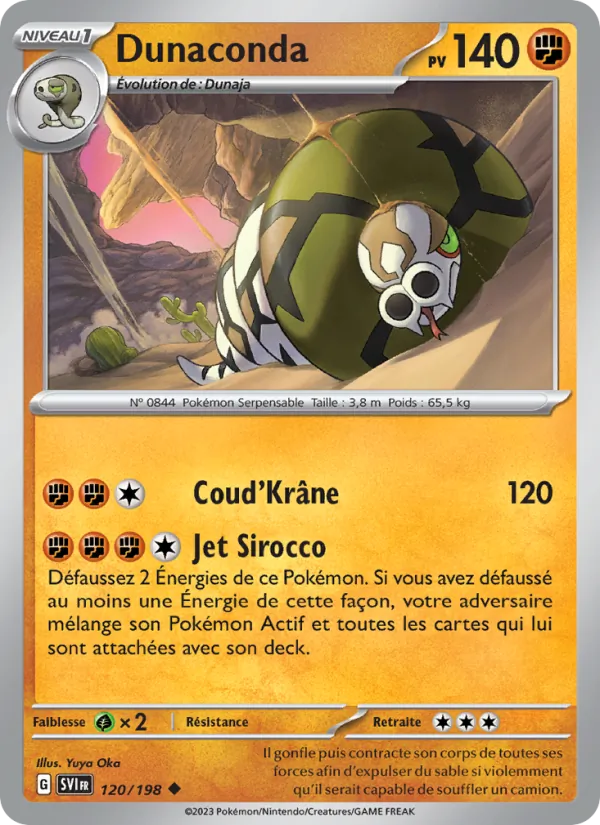 Dunaconda Écarlate et Violet 120/198