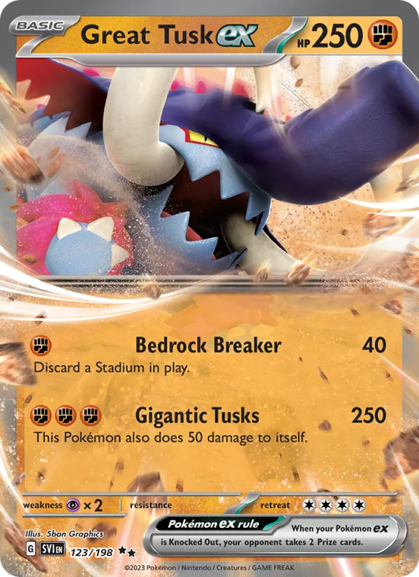 Great Tusk ex Scarlet & Violet 123/198