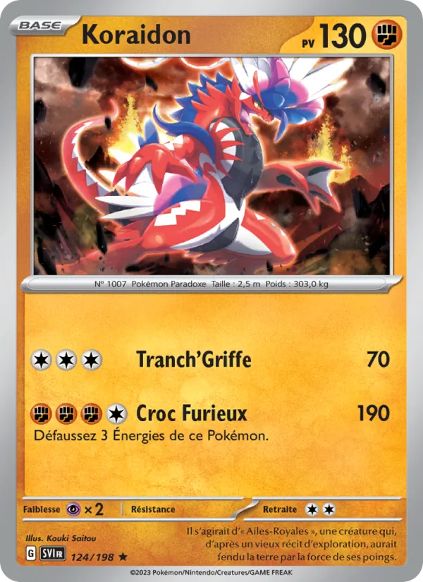 Koraidon Écarlate et Violet 124/198