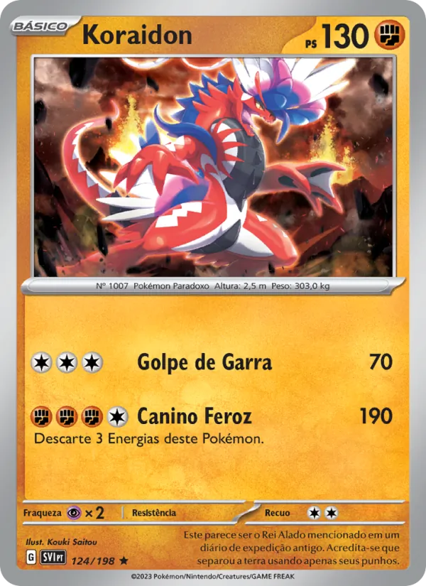 Koraidon Escarlate e Violeta 124/198