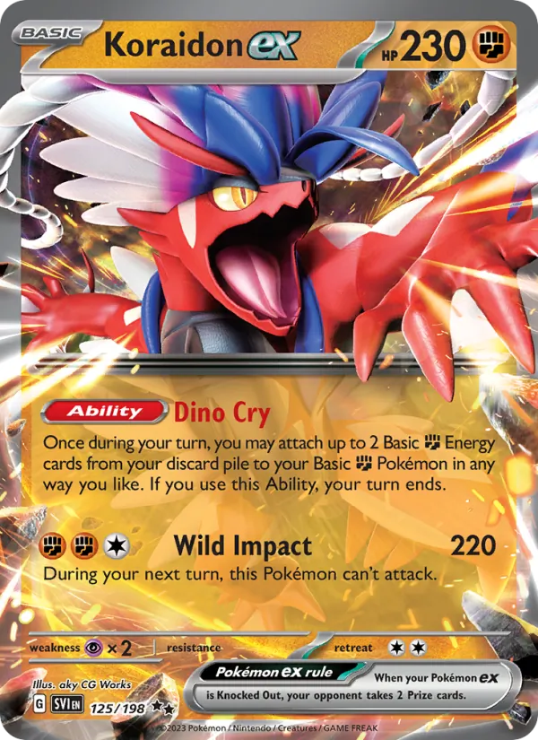 Koraidon ex Scarlet & Violet 125/198