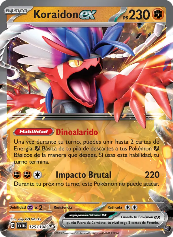 Koraidon ex Escarlata y Púrpura 125/198