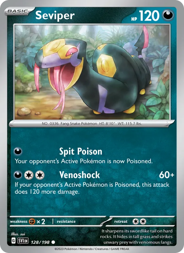 Seviper Scarlet & Violet 128/198