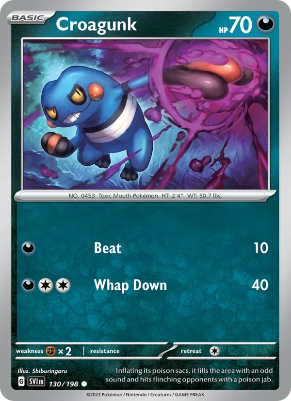 Croagunk Scarlet & Violet 130/198