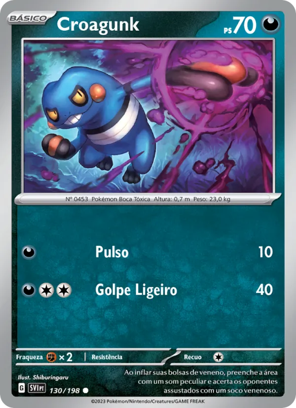 Croagunk Escarlate e Violeta 130/198