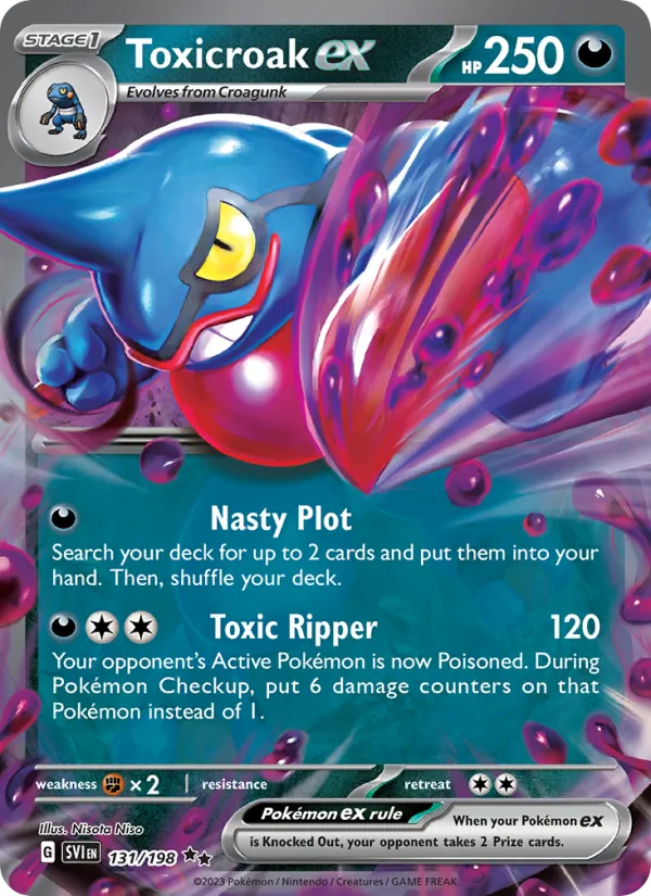 Toxicroak ex Scarlet & Violet 131/198
