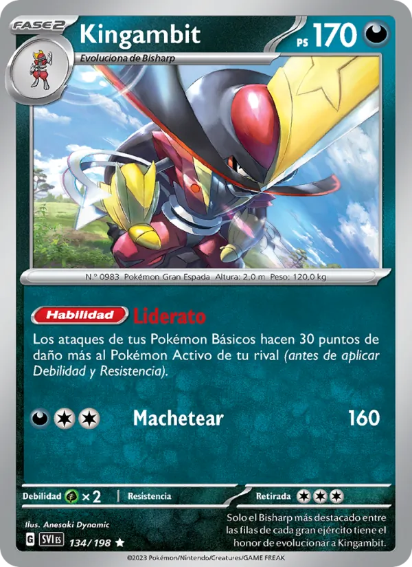 Kingambit Escarlata y Púrpura 134/198