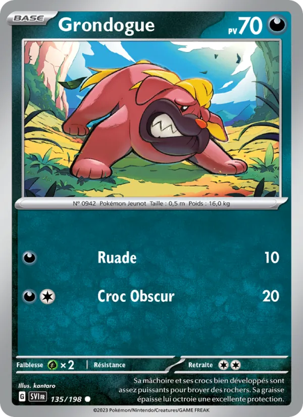 Grondogue Écarlate et Violet 135/198