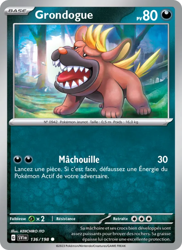Grondogue Écarlate et Violet 136/198