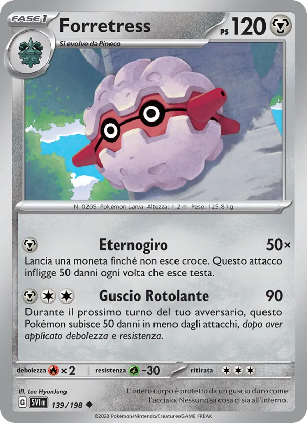 Forretress Scarlatto e Violetto 139/198