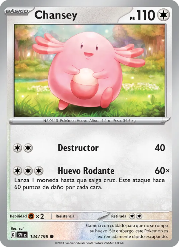 Chansey Escarlata y Púrpura 144/198