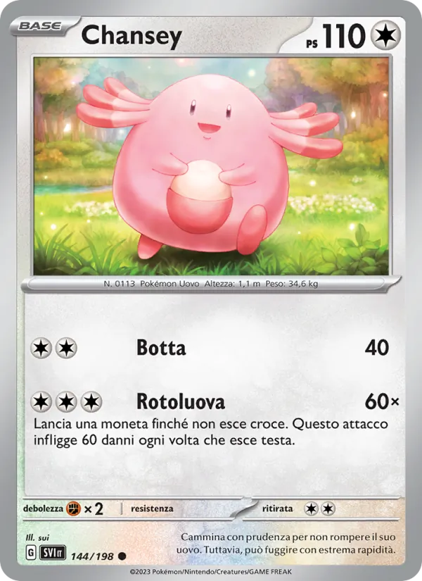 Chansey Scarlatto e Violetto 144/198