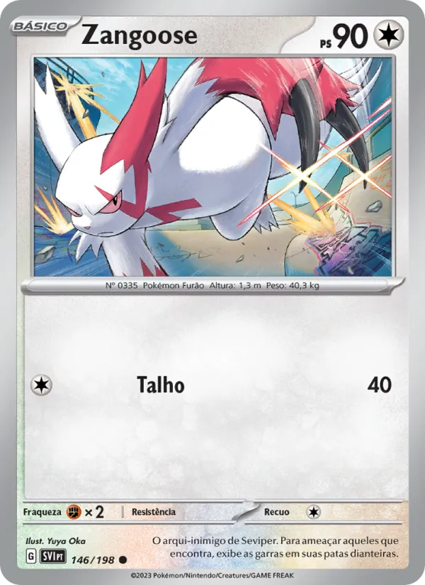 Zangoose Escarlate e Violeta 146/198