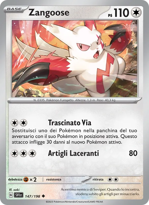 Zangoose Scarlatto e Violetto 147/198