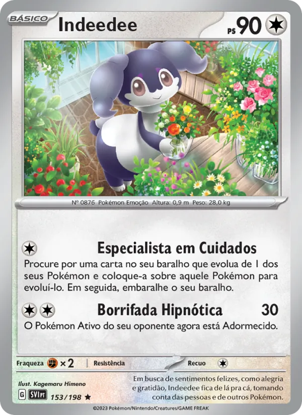 Indeedee Escarlate e Violeta 153/198